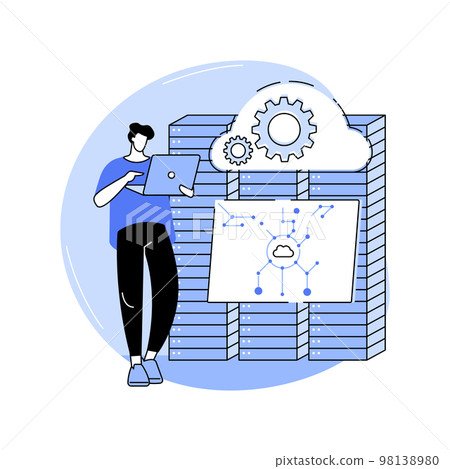 Cloud architect isolated cartoon vector illustrations. Cloud architect isolated cartoon vector illustrations. 98138980