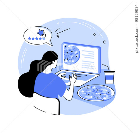 Writing review isolated cartoon vector illustrations. 98139054