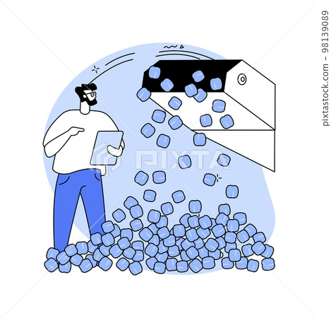 Walnuts growing isolated cartoon vector illustrations. 98139089