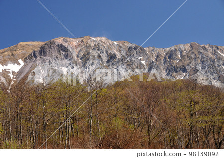 View of Daisen from Kagikake Pass [Kofu Town, Tottori Prefecture] 98139092