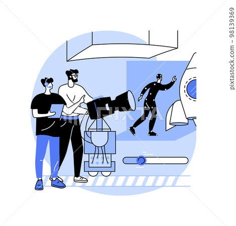 Green screen technology isolated cartoon vector illustrations. 98139369