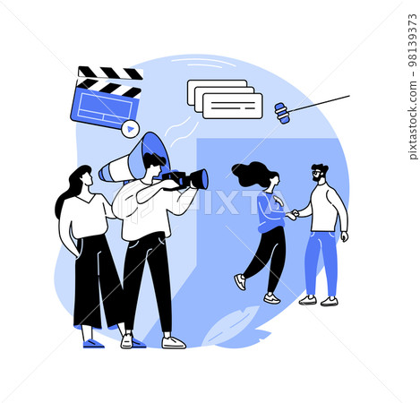 Shooting day isolated cartoon vector illustrations. 98139373