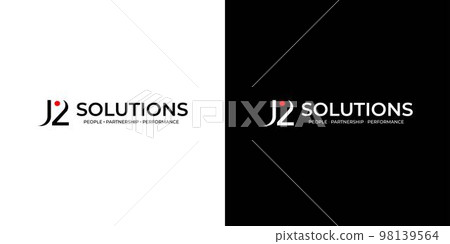unique and modern J2 letter logo design unique and modern J2 letter logo design 98139564