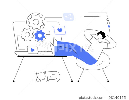 Marketing automation system abstract concept vector illustration. Marketing automation system abstract concept vector illustration. 98140155