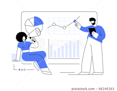Marketing campaign management abstract concept vector illustration. 98140163