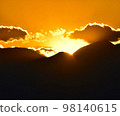 Mountain sunset 98140615