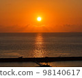 The setting sunset 98140617