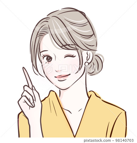 女性插畫素材 女性插畫素材 98140703