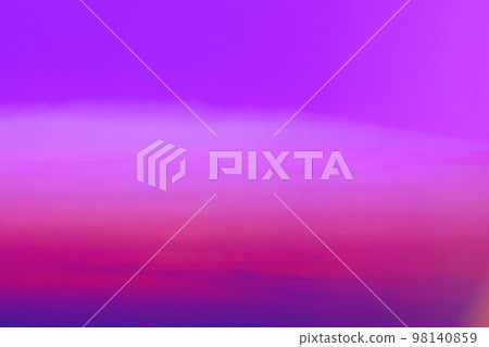 Colorful Sky After The Sunset. Bright Dramatic Sunset Sky In Pink Colours. Amazing Beautiful Sunset View With Magenta Sky. Bright Purple, Yellow And Orange Colors Of Sunrise Sky Background Gradient 98140859