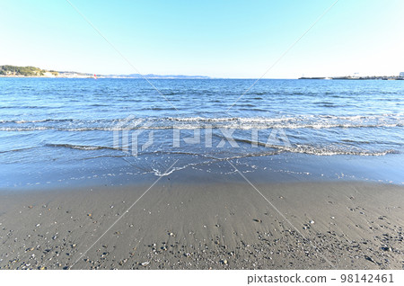 Kanagawa Prefecture Enoshima Higashihama beach scenery Kanagawa Prefecture Enoshima Higashihama beach scenery 98142461