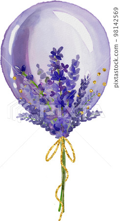 watercolor balloon 98142569