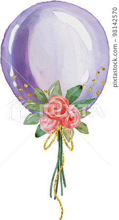 watercolor balloon 98142570