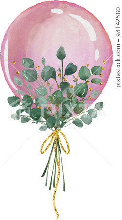 watercolor balloon watercolor balloon 98142580