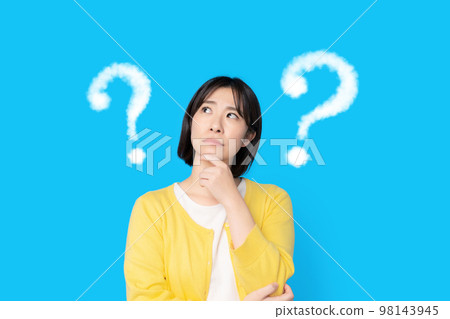 A woman with doubt A woman with doubt 98143945