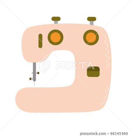 Sewing machine. Knitting tool. Hobby time, handmade things 98145360