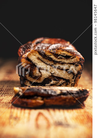 Swirl brioche or chocolate braided bread Swirl brioche or chocolate braided bread 98145647