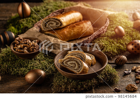Fresh home baked Easter bread rolls Fresh home baked Easter bread rolls 98145684
