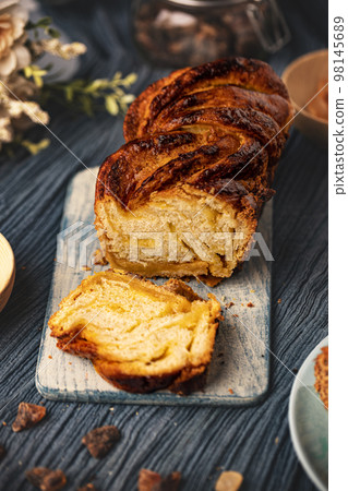 Homemade salted caramel babka 98145689