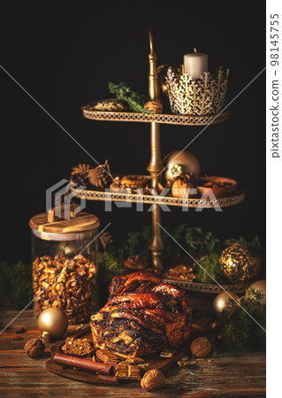 Sweet bread with chocolate 98145755