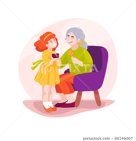 Family presents isolated cartoon vector illustration. 98146007