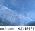 Mysterious clouds in the blue sky 98146473