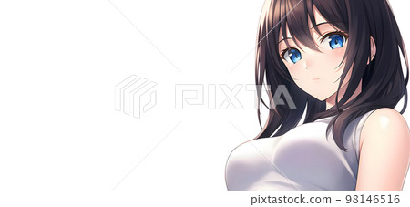長頭髮的女孩,無袖 長頭髮的女孩,無袖 98146516