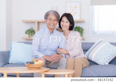 Portrait of a good middle-aged couple 98147292