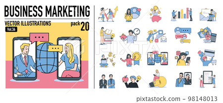 Person marketing fashionable illustration material Person marketing fashionable illustration material 98148013