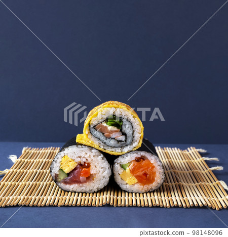 Ehomaki, rolled sushi. Setsubun, Japanese event. 98148096