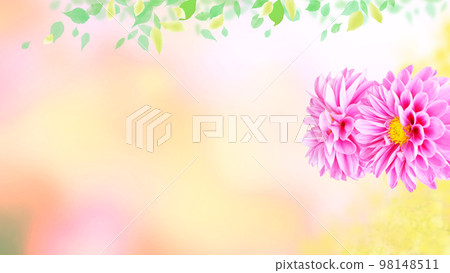 Spring flowers and glitter light shining background illustration Spring flowers and glitter light shining background illustration 98148511