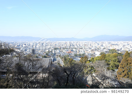 View of Rakuchu from Ryozen Gokoku Shrine 98149270