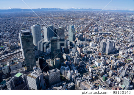 Aerial view Nagoya Station 98150143