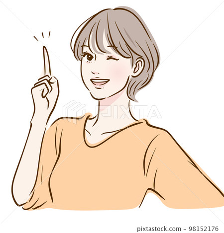 女性插畫素材 98152176