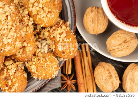 Christmas honey cookies Melomakarona Christmas honey cookies Melomakarona 98152556