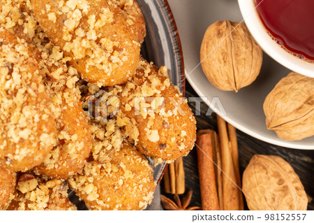 Christmas honey cookies Melomakarona 98152557