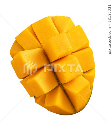 mango fruit go back summer tropical Fresh Mango isolated マンゴ cut り抜き 98153331