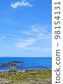 blue sky and ebb tide 98154131