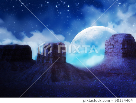 Night in canyon Night in canyon 98154404