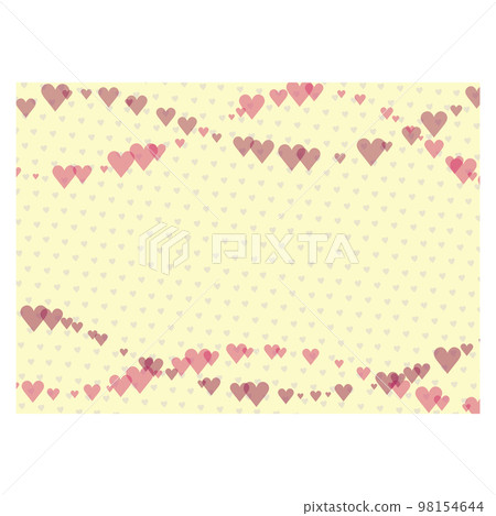 心形圖案/圖案框架/框架黃色情人節 98154644