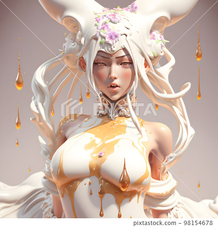 Goddess "AI generated image" rendered in 3DCG Goddess "AI generated image" rendered in 3DCG 98154678