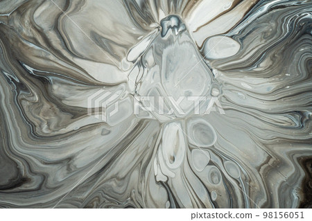 Abstract background from flowing colored liquid paints 98156051
