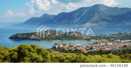 panoramic view of Palaia Epidavros, Greece panoramic view of Palaia Epidavros, Greece 98156199