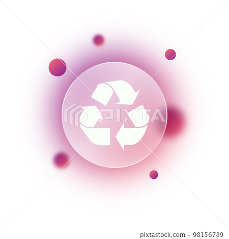 Glass morphism recycle background 98156789