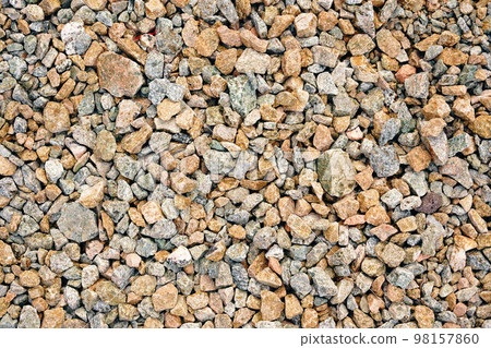 Large and small stones paved 98157860