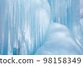 Close-up photography of icefalls, icicles, and icicles 98158349