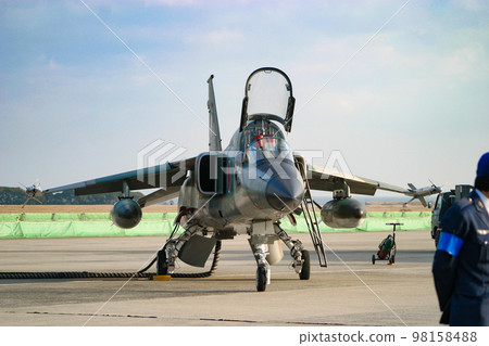 Self-Defense Forces fighter F-1 preparing to take off Self-Defense Forces fighter F-1 preparing to take off 98158488