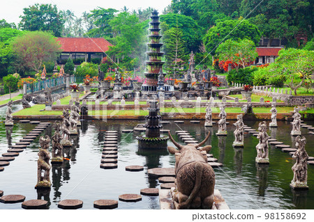 Ancient water palace Tirta Gangga in Karangasem, Bali, Indonesia 98158692