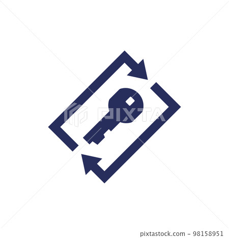 change key icon on white change key icon on white 98158951