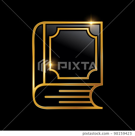 Golden Luxury Book Vector Icon Golden Luxury Book Vector Icon 98159423