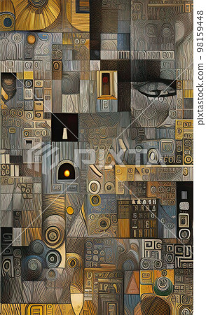 Abstract hand drawn night city Abstract hand drawn night city 98159448